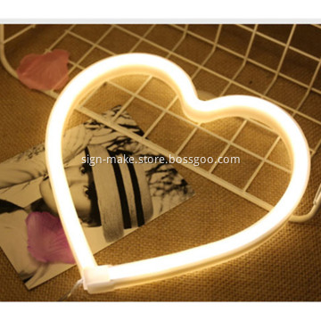 Heart Neon Sculptures Wall Signs